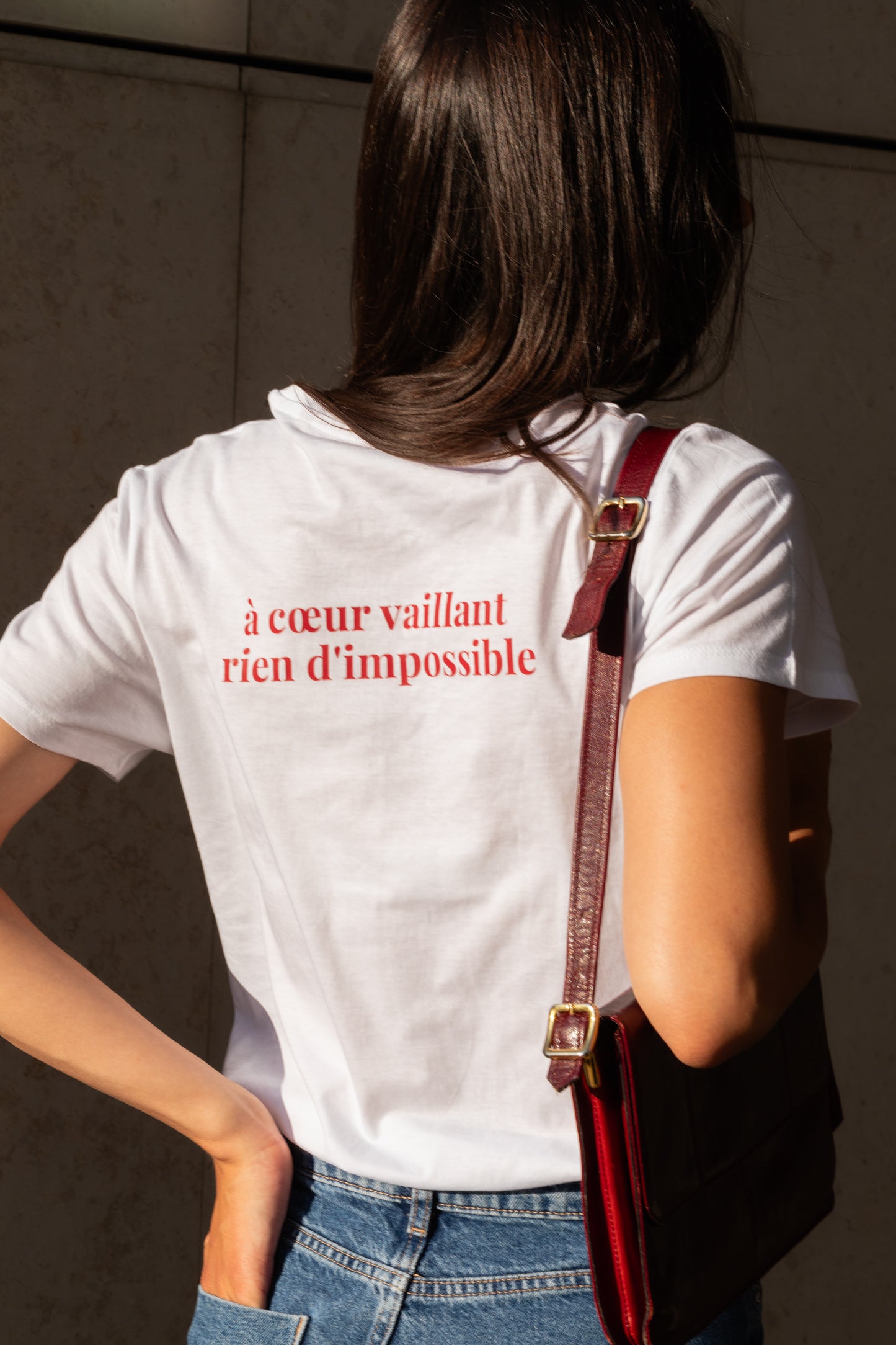 À Cœur Vaillant T-shirt - Back Printed