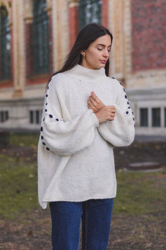 Chunky Knit Sweater - Ecru