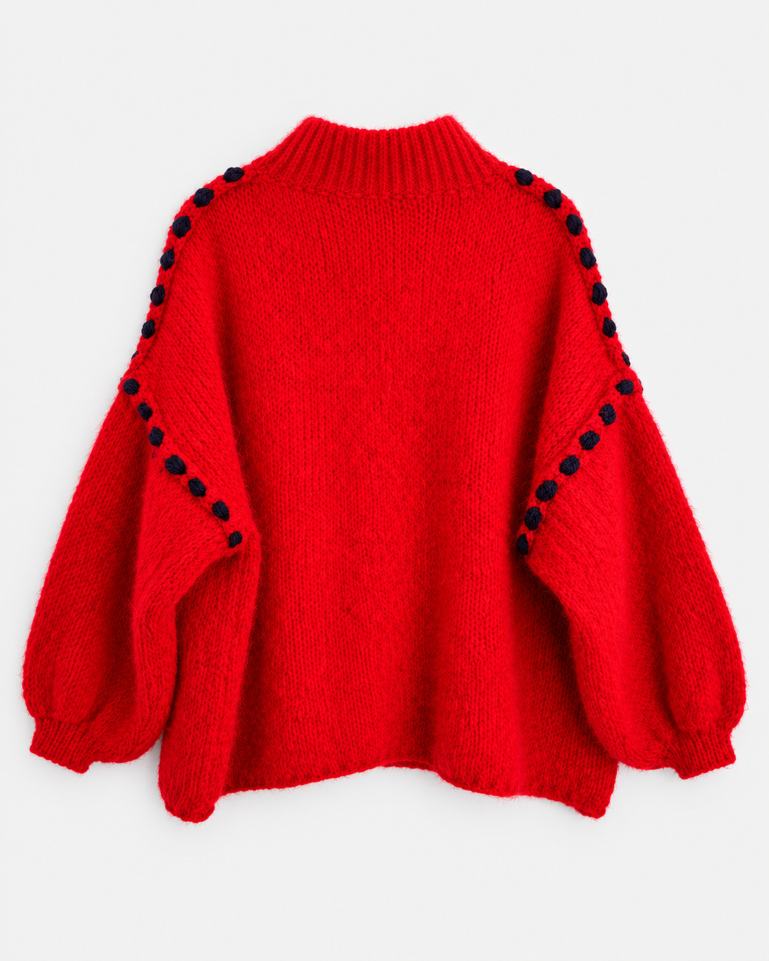 Chunky Knit Sweater - Red
