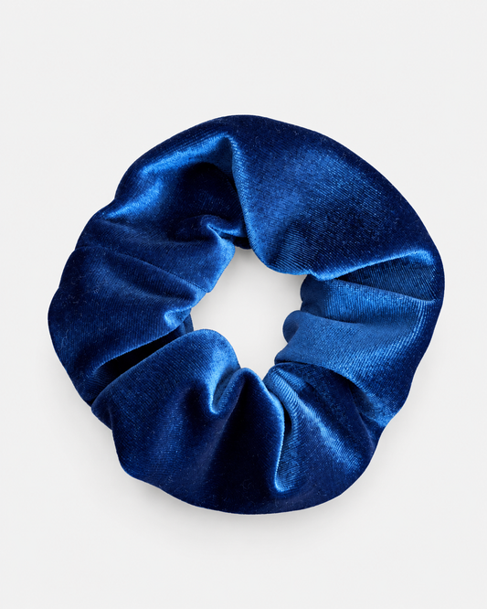 Royal Blue Velvet Scrunchie