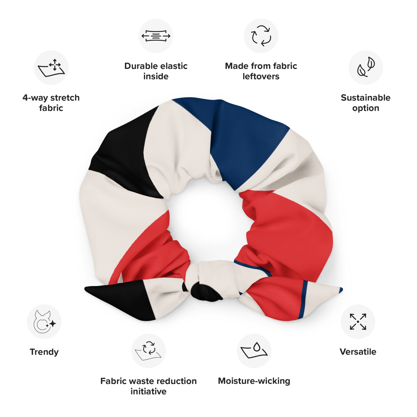 JSYT Tricolor Recycled Scrunchie