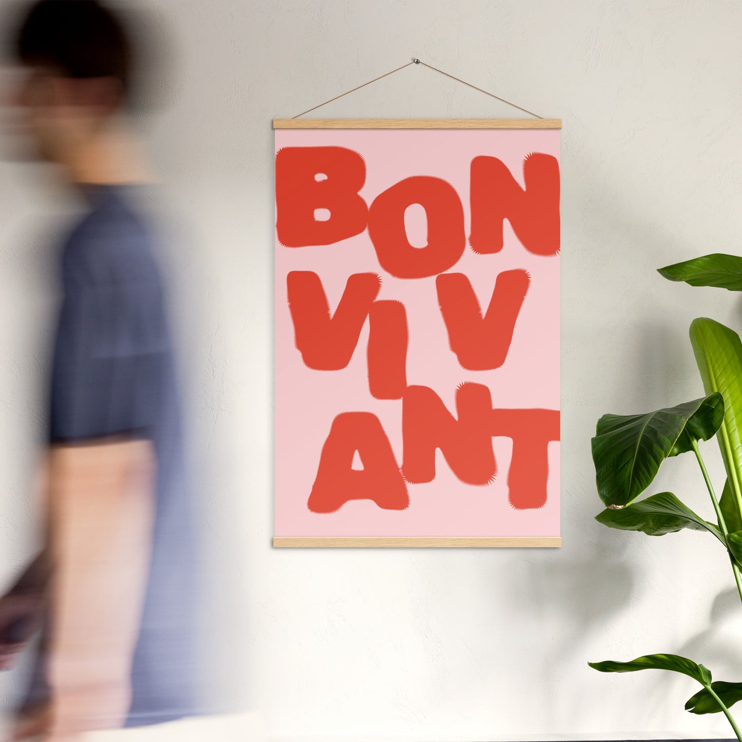 Bon Vivant Poster with hangers - 60x90 cm