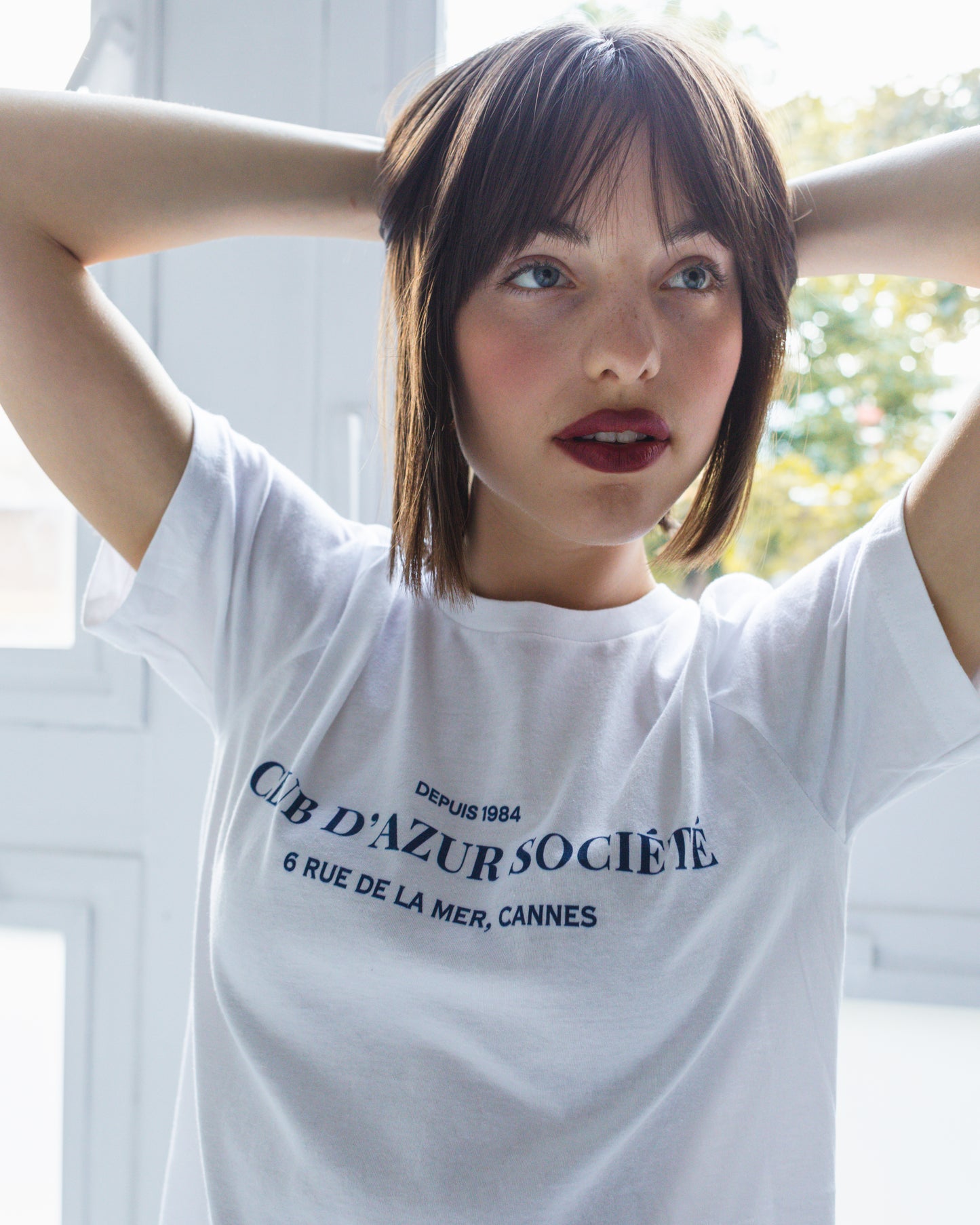 Club d’Azur T-Shirt – Classic White Cotton Tee