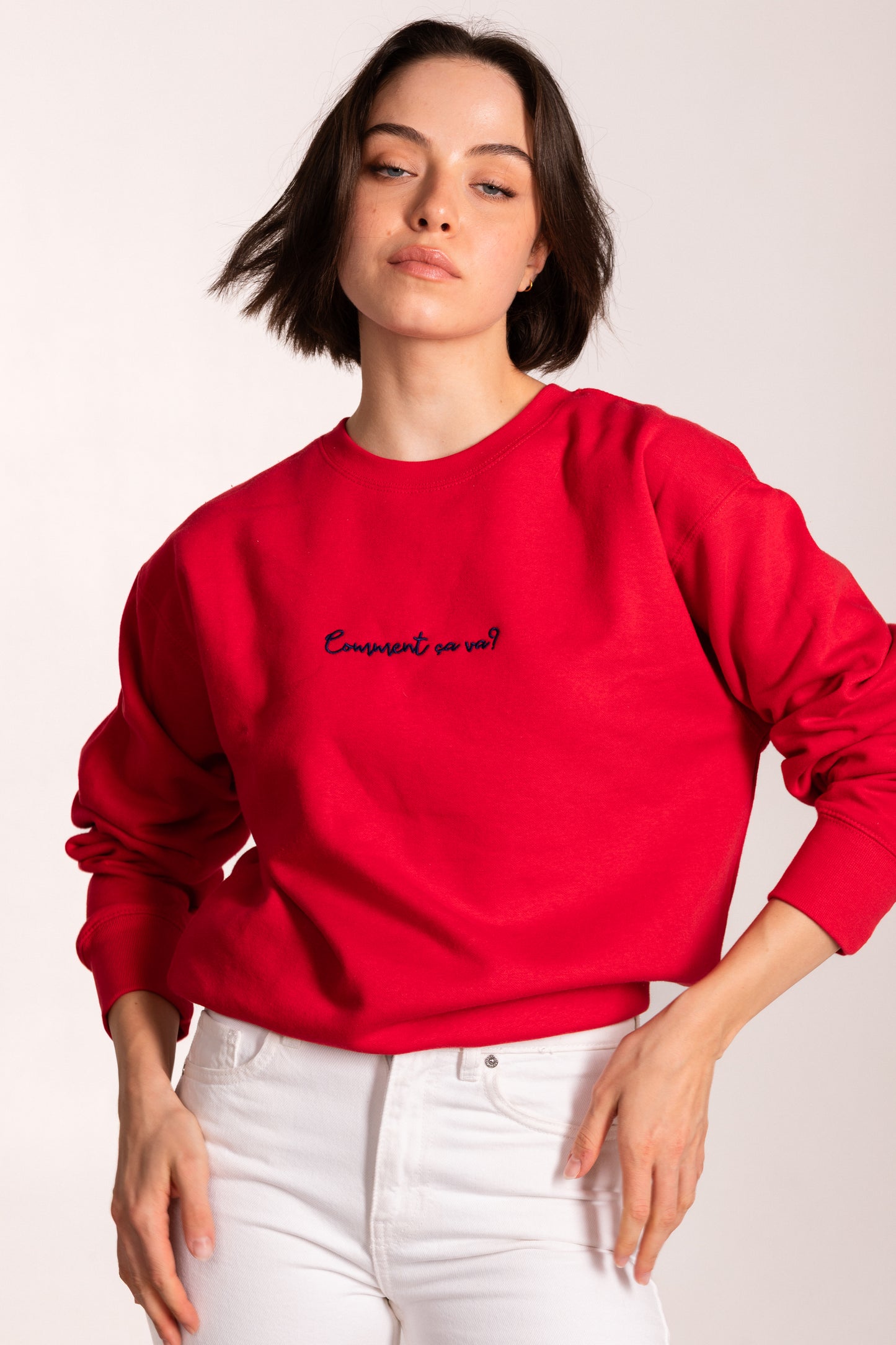 Comment ça va Embroidered Sweatshirt