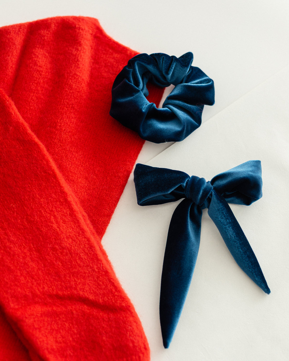 Royal Blue Velvet Scrunchie