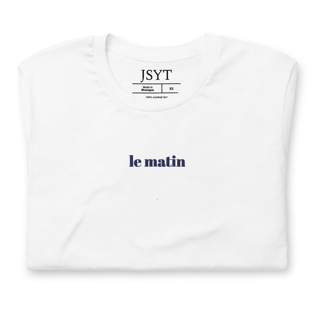 Le Matin Embroidered T-shirt