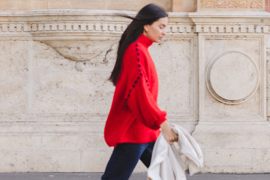How to Style a Red Sweater: 4 French-Inspired Autumn Outfit Ideas