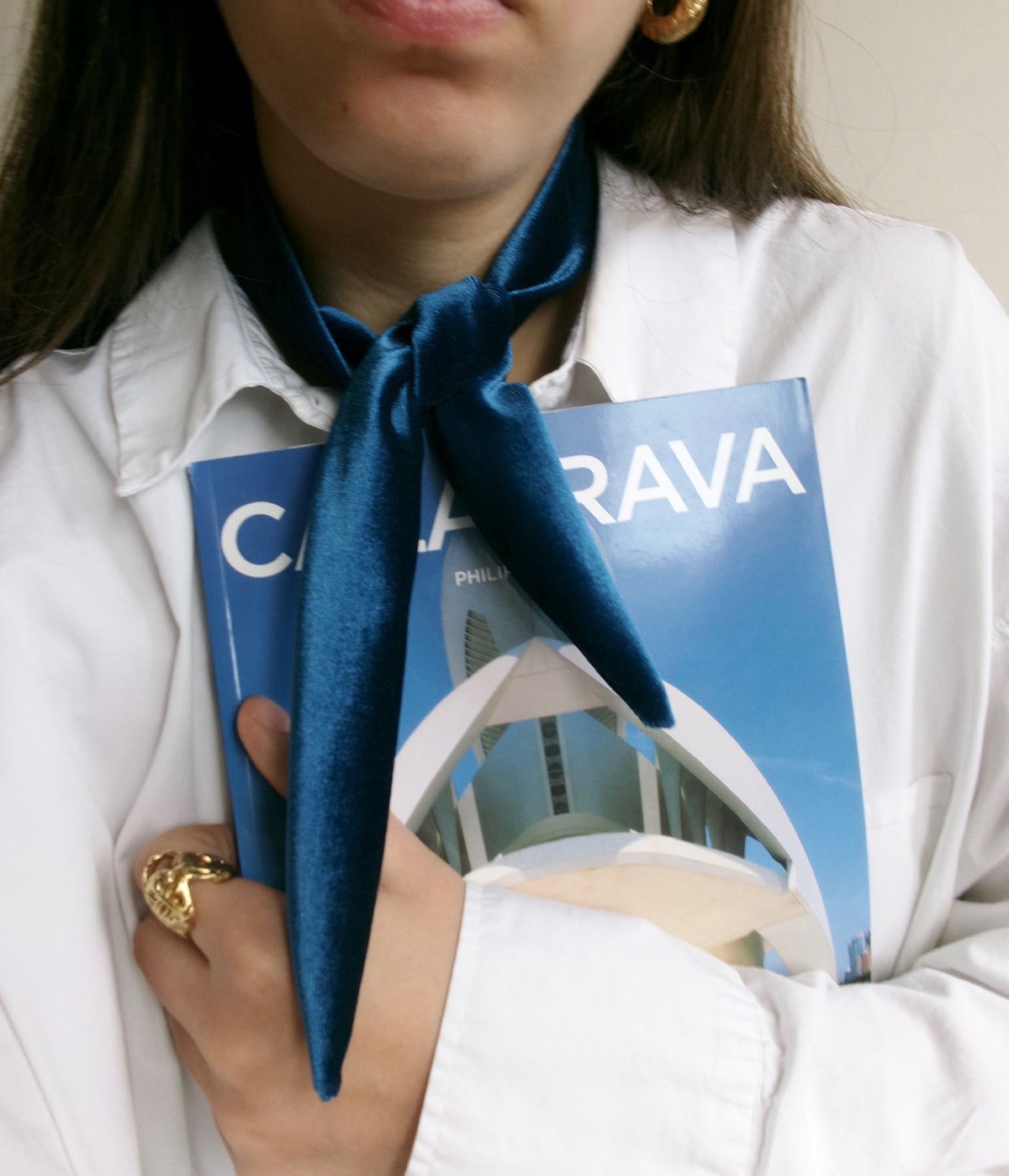 Royal Blue Velvet Neckpiece