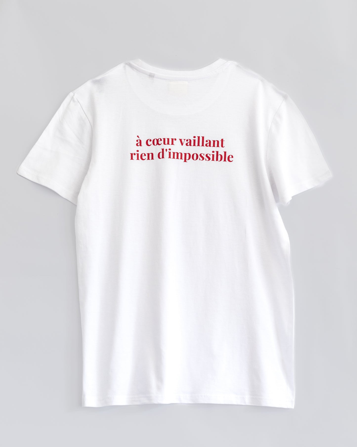 À Cœur Vaillant T-shirt - Back Printed