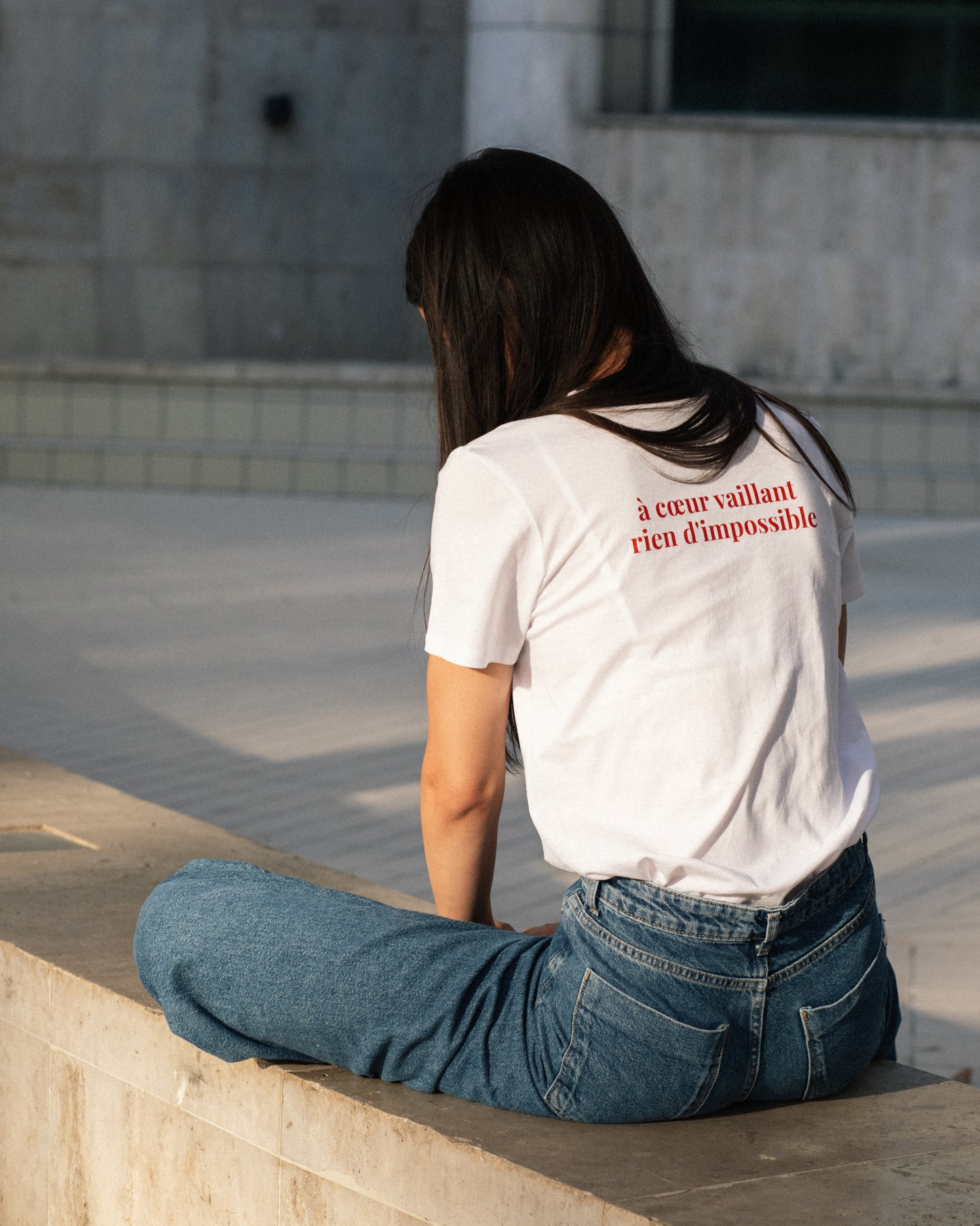 À Cœur Vaillant T-shirt - Back Printed