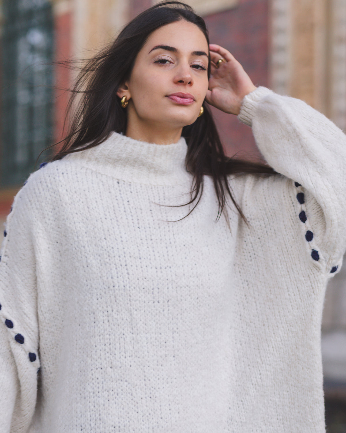 Chunky Knit Sweater - Ecru