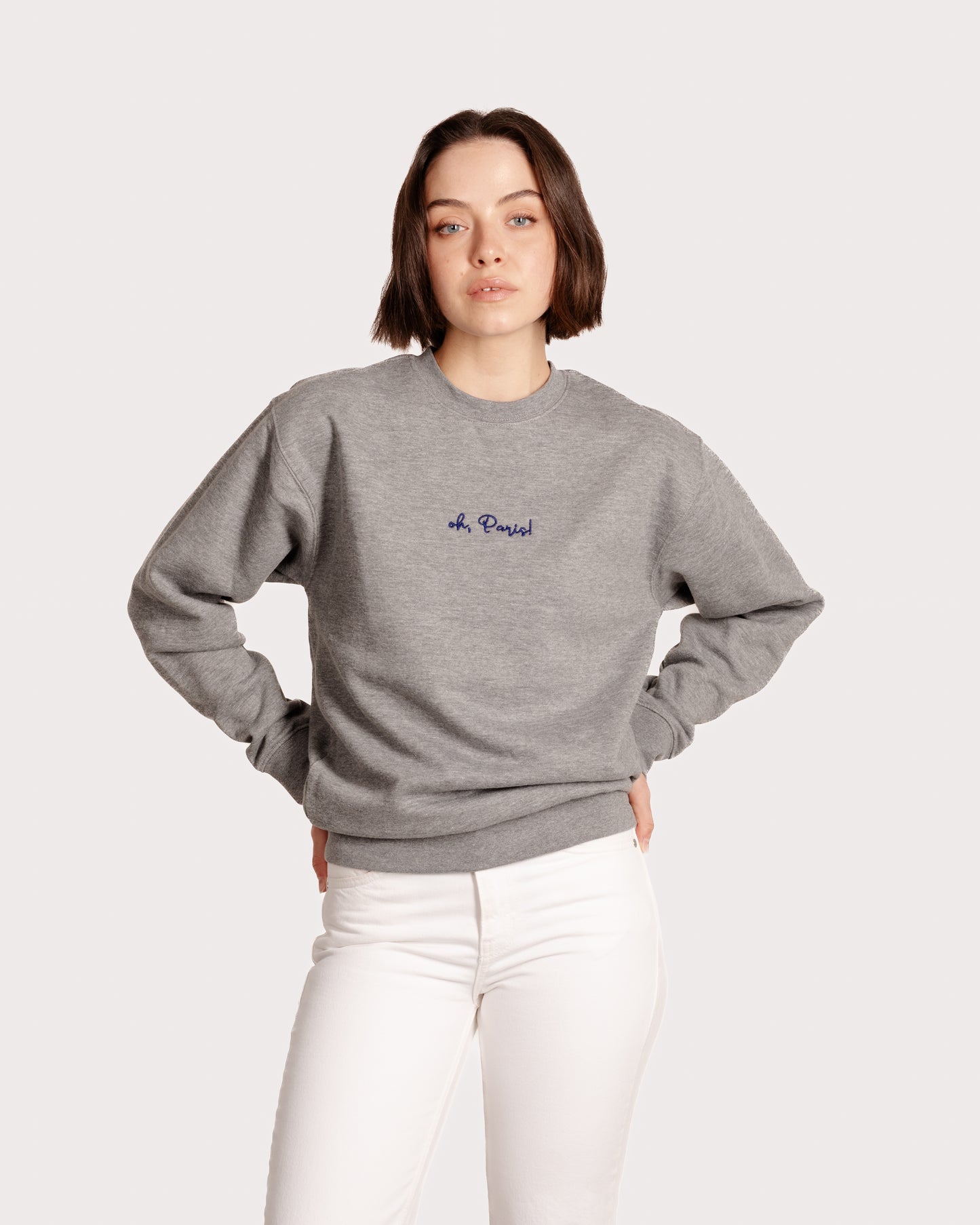 Oh Paris Embroidered Sweatshirt