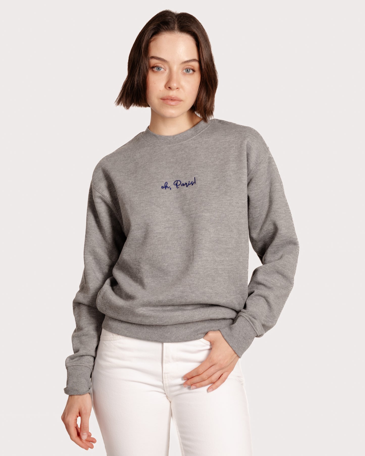 Oh Paris Embroidered Sweatshirt