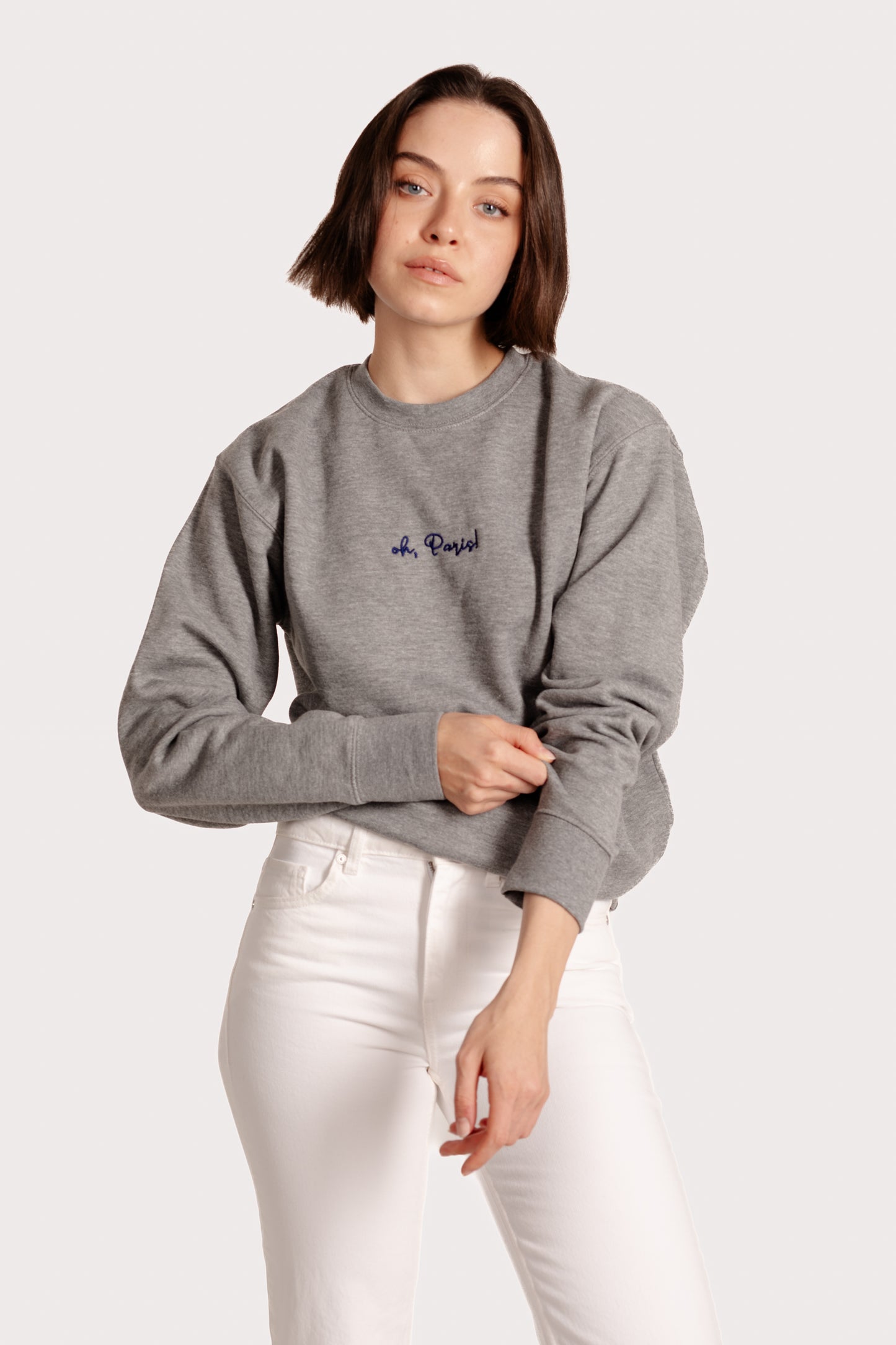 Oh Paris Embroidered Sweatshirt