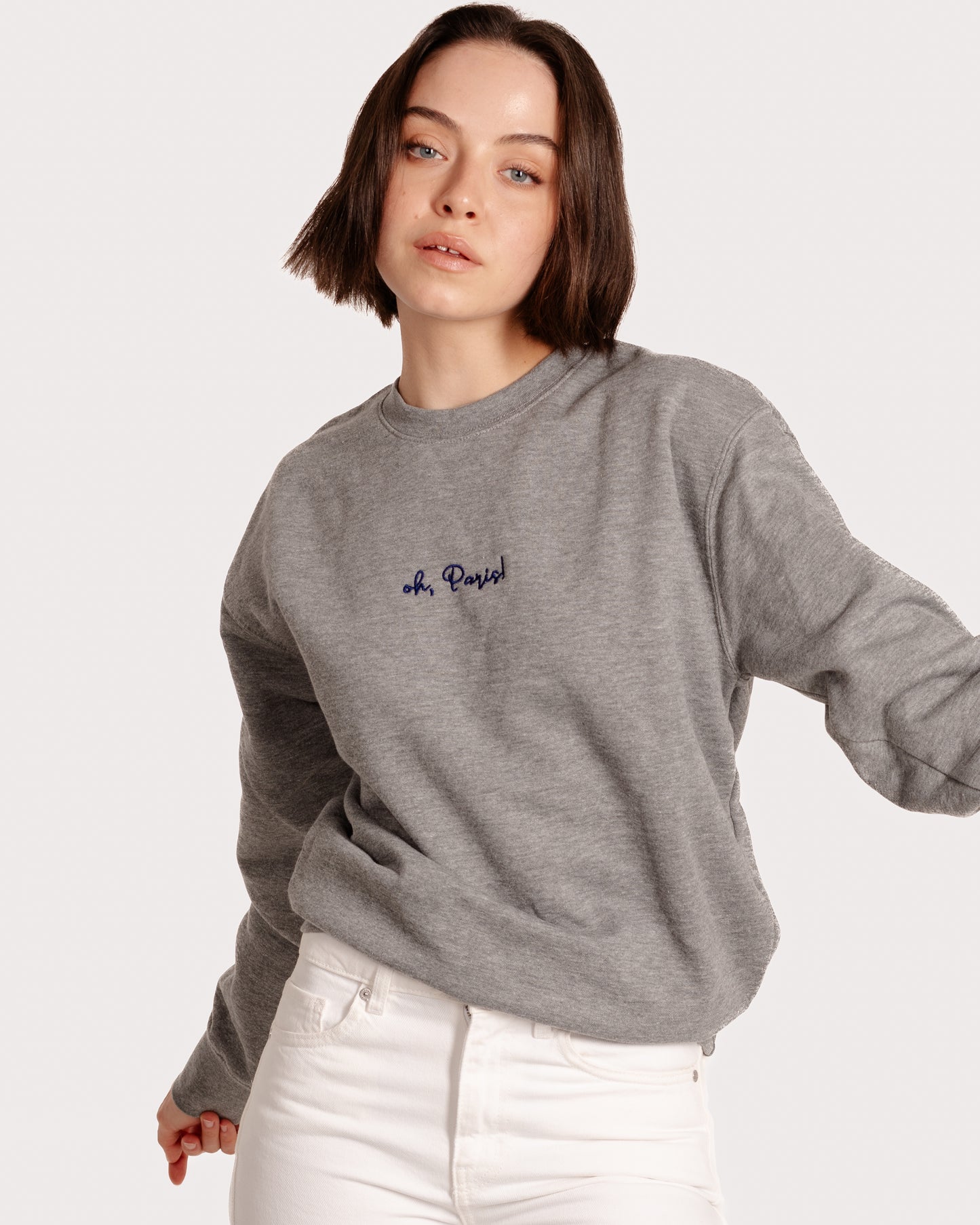 Oh Paris Embroidered Sweatshirt