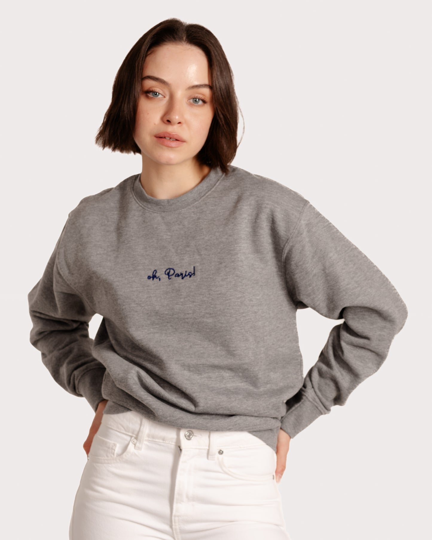 Oh Paris Embroidered Sweatshirt