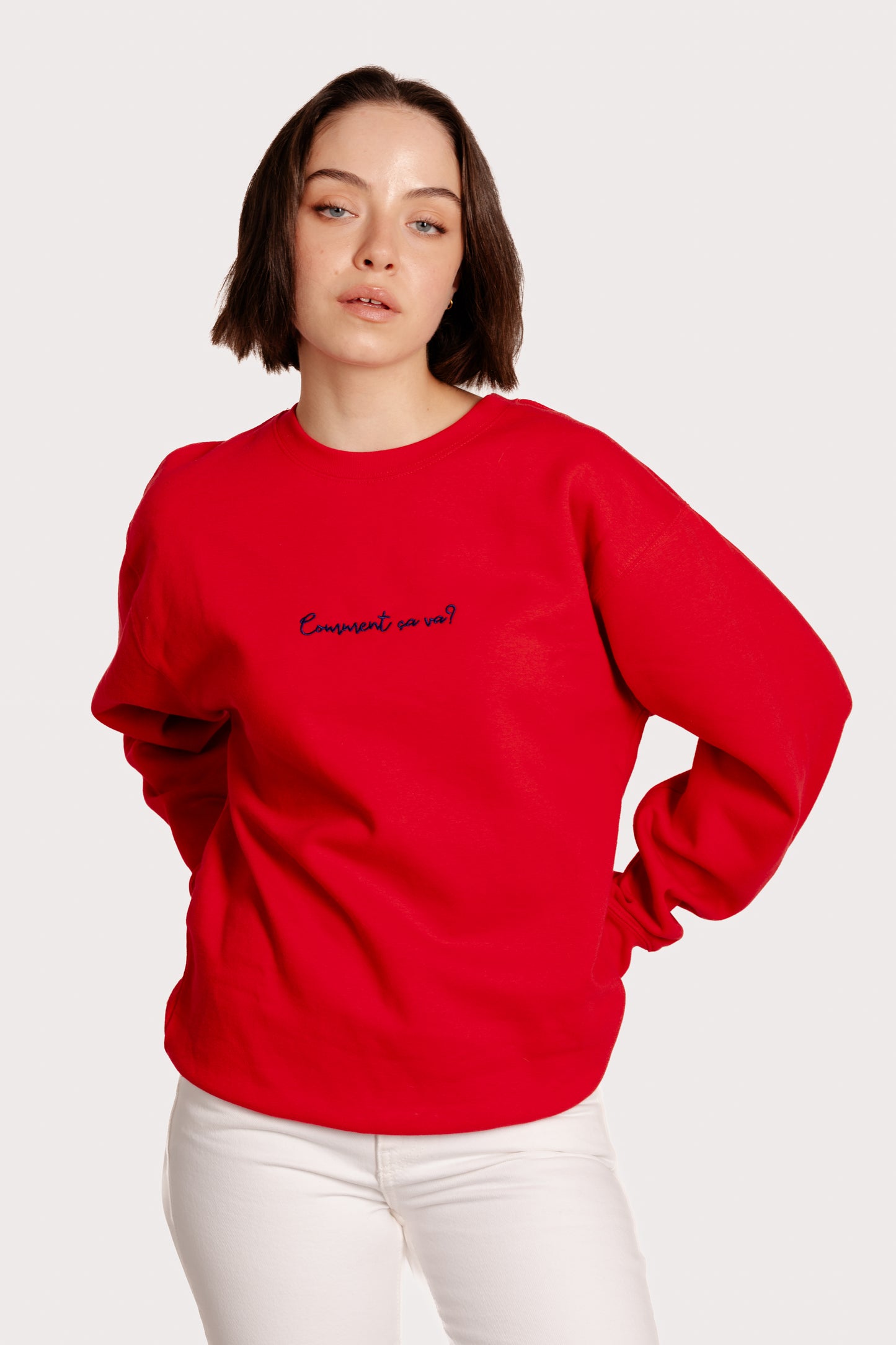 Comment ça va Embroidered Sweatshirt