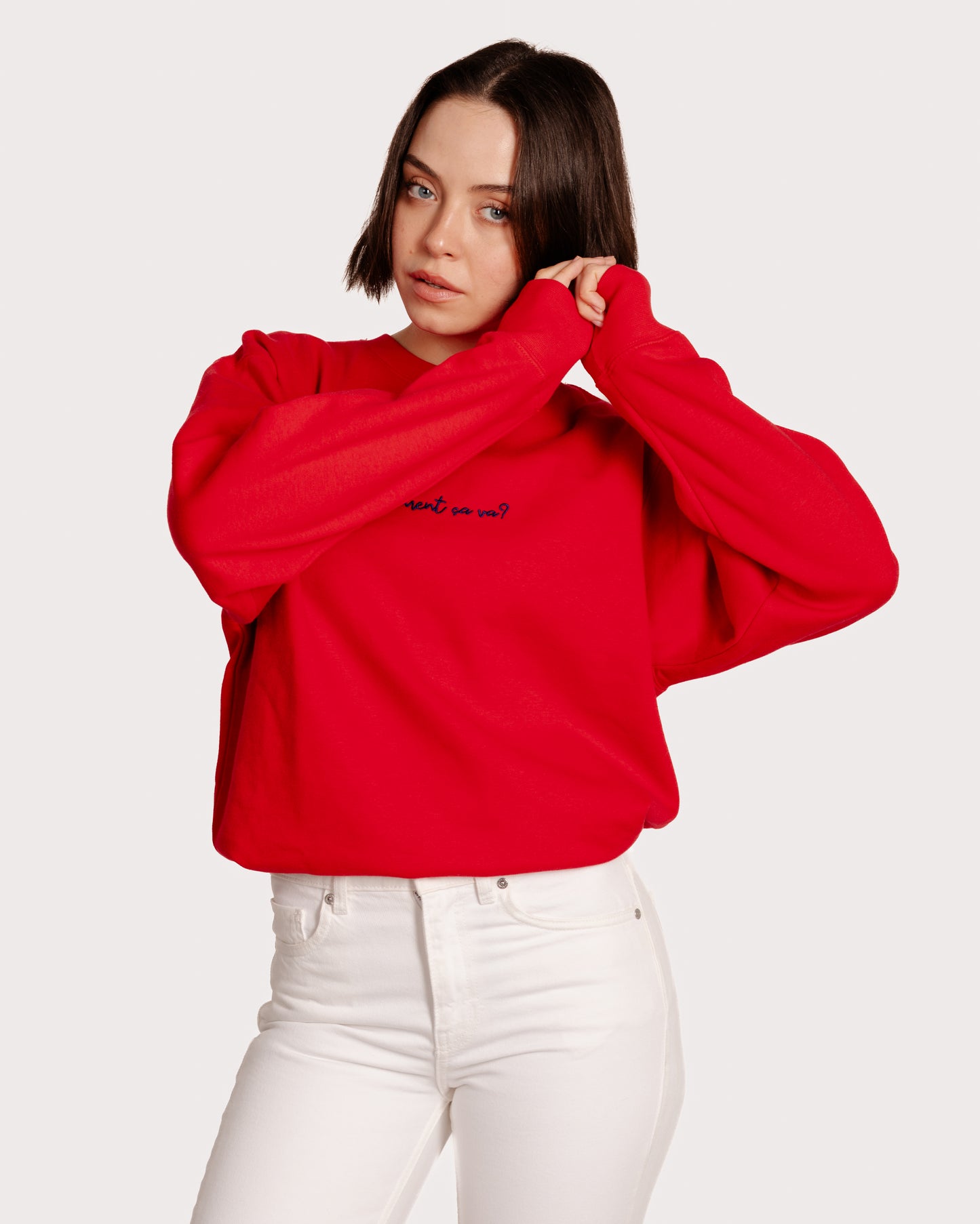 Comment ça va Embroidered Sweatshirt
