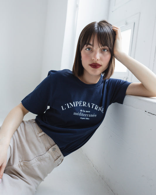 L'Impératrice de la Mer Méditerranée Unisex t-shirt (Navy)