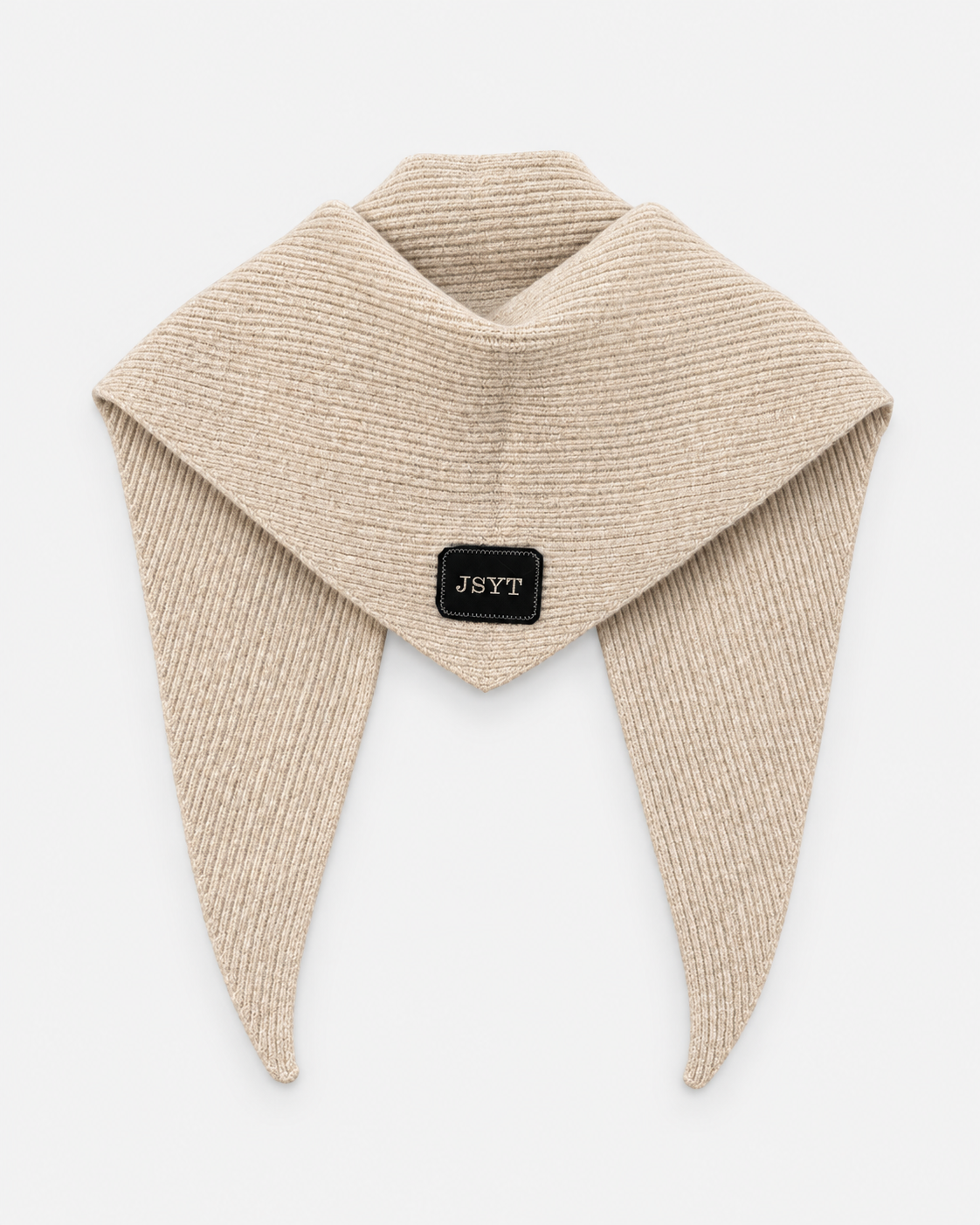 Knitted Triangle Scarf