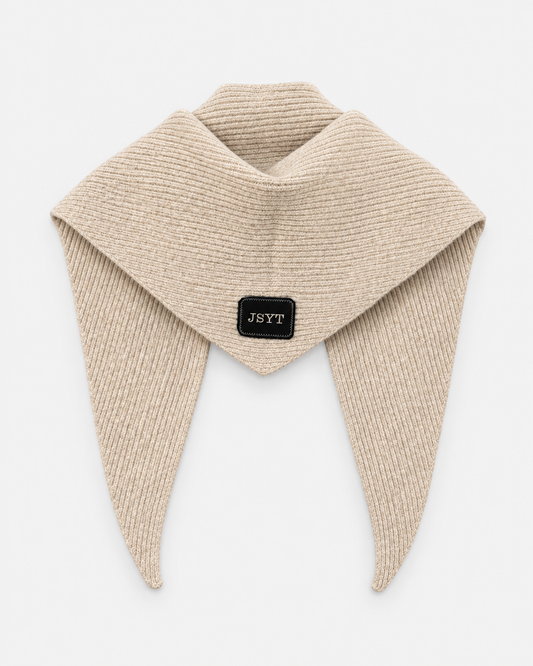 Knitted Triangle Scarf