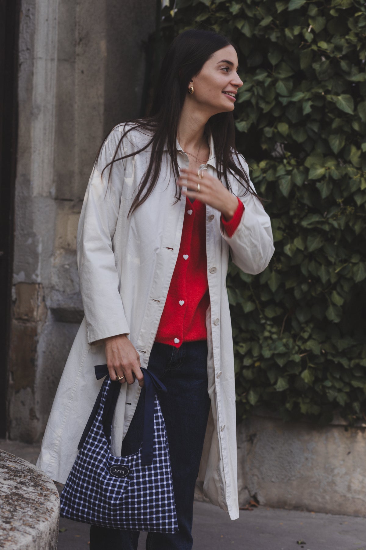 Gingham Knot-Handle Boho Bag - Limited Stock