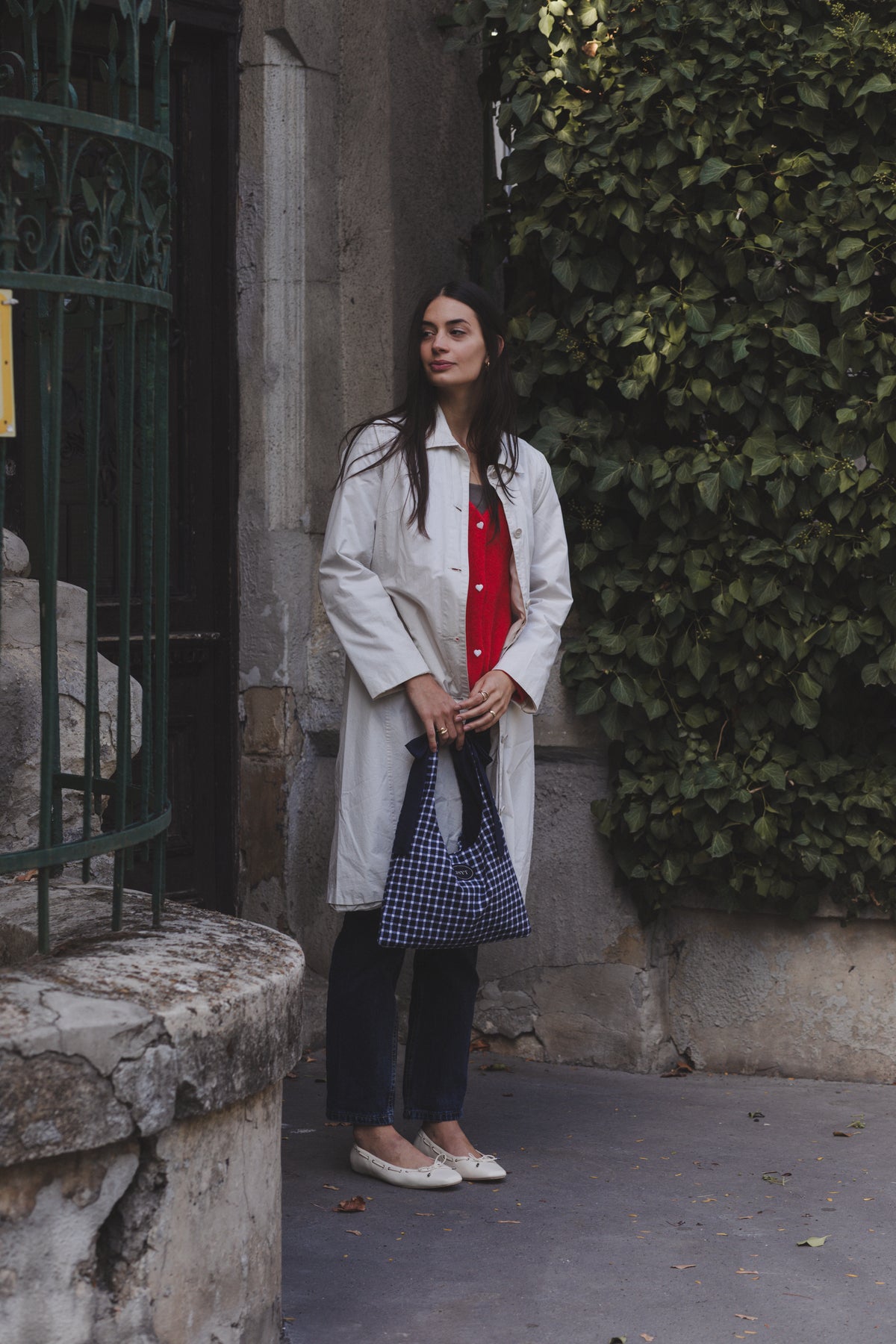 Gingham Knot-Handle Boho Bag - Limited Stock