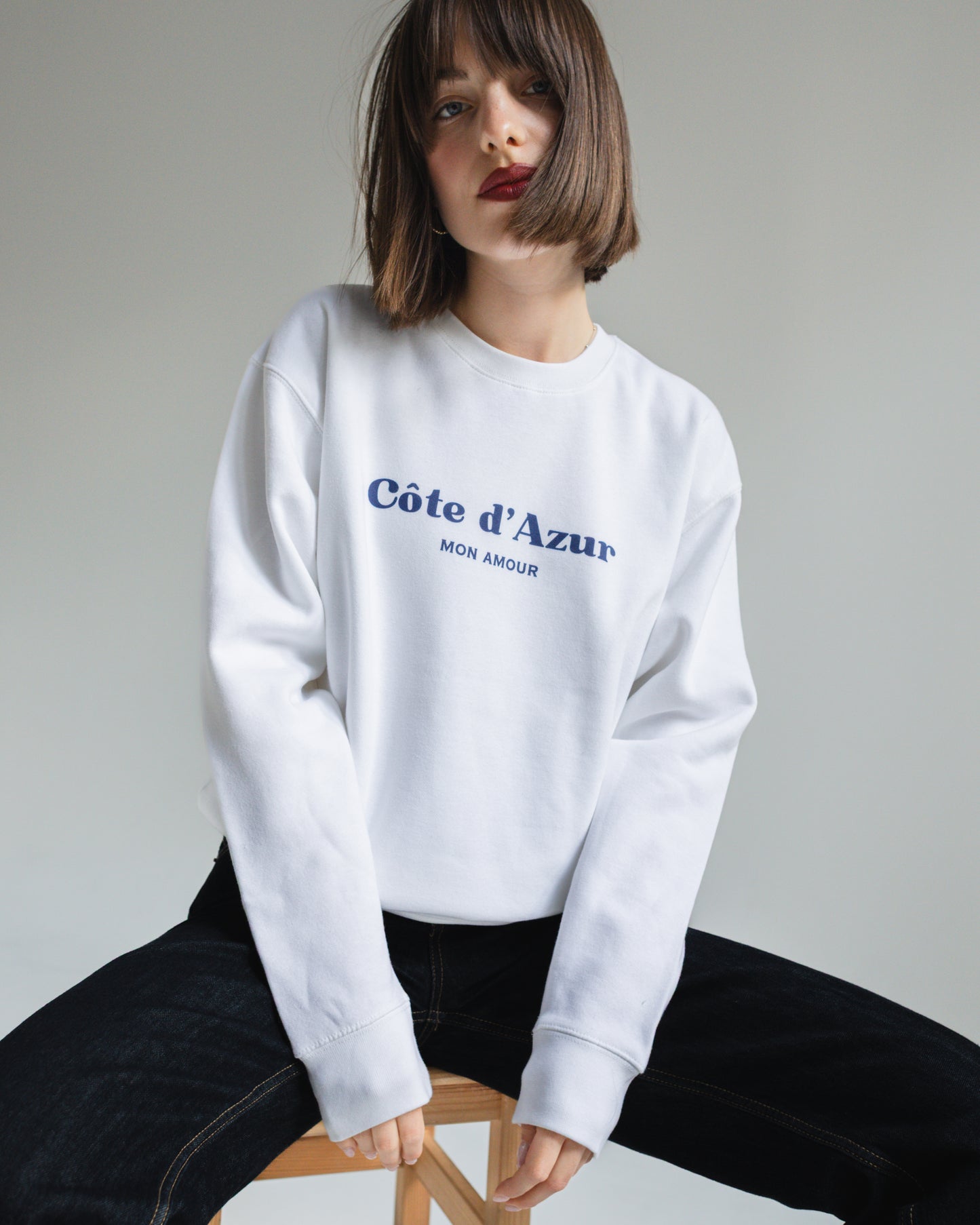 Côte d’Azur Mon Amour Sweatshirt – Unisex Premium French Riviera Pullover