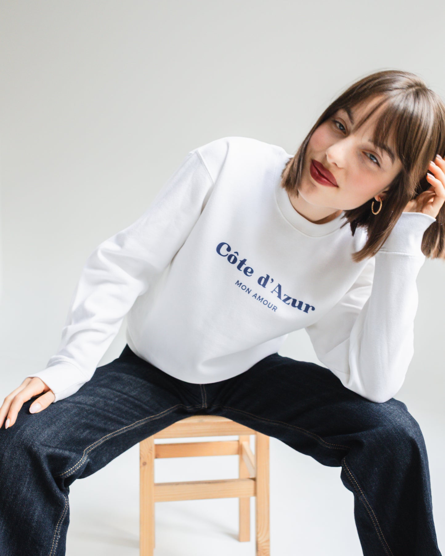 Côte d’Azur Mon Amour Sweatshirt – Unisex Premium French Riviera Pullover