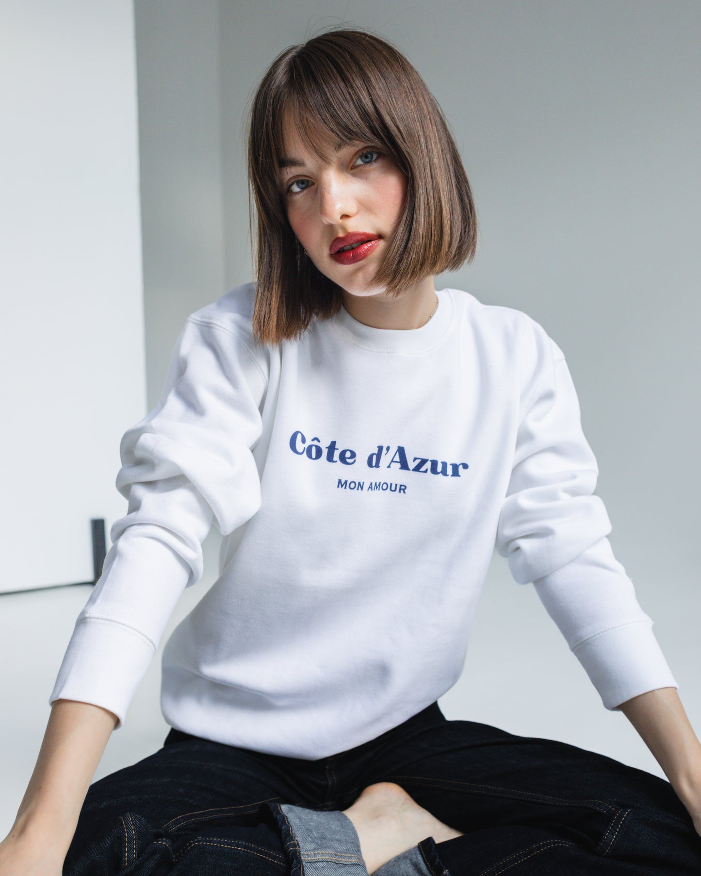 Côte d’Azur Mon Amour Sweatshirt – Unisex Premium French Riviera Pullover