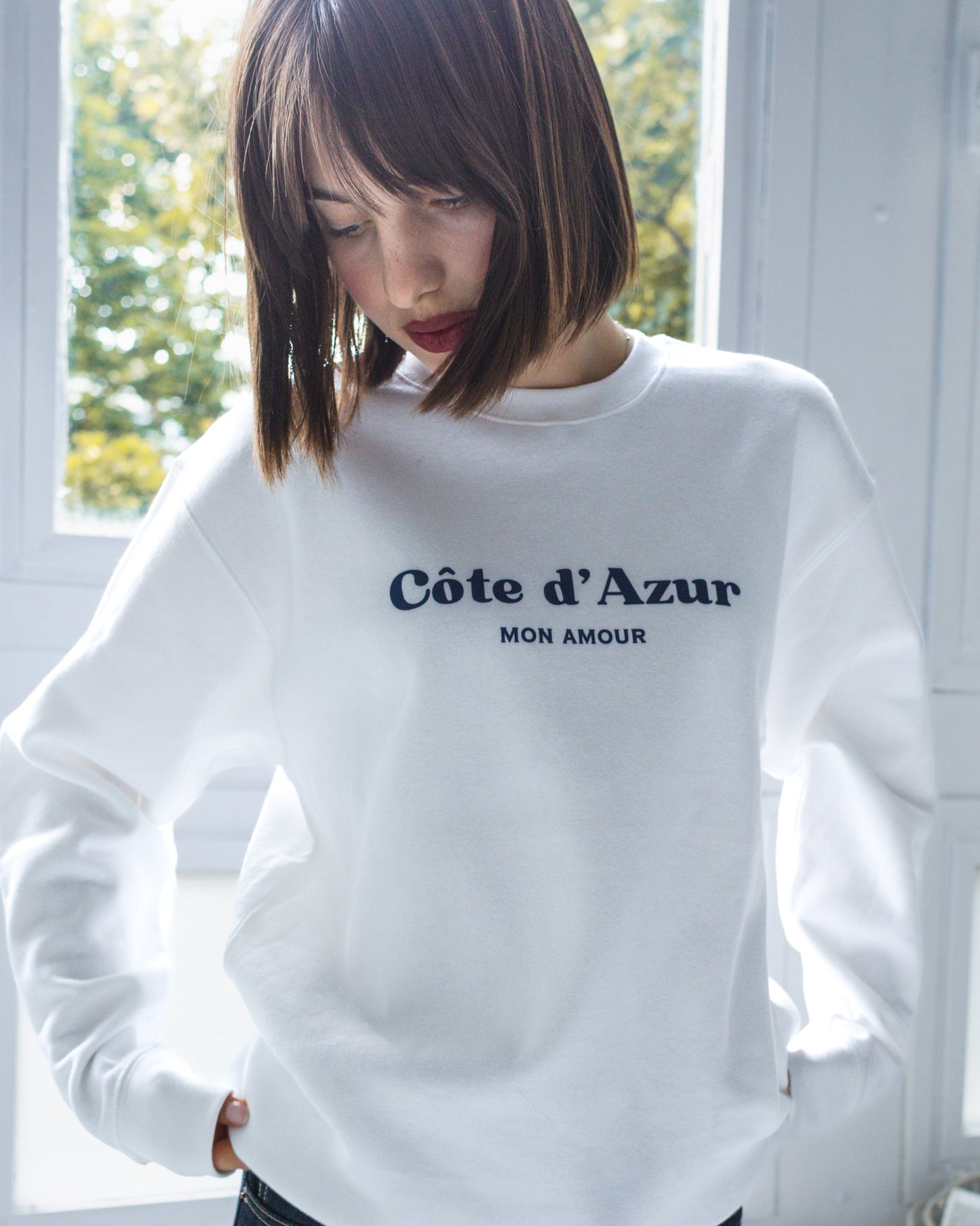 Côte d’Azur Mon Amour Sweatshirt – Unisex Premium French Riviera Pullover