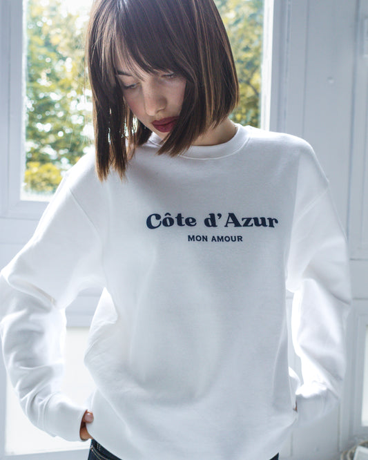 Côte d’Azur Mon Amour Sweatshirt – Unisex Premium French Riviera Pullover