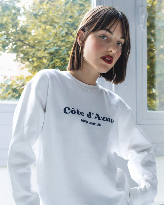 Côte d’Azur Mon Amour Sweatshirt – Unisex Premium French Riviera Pullover
