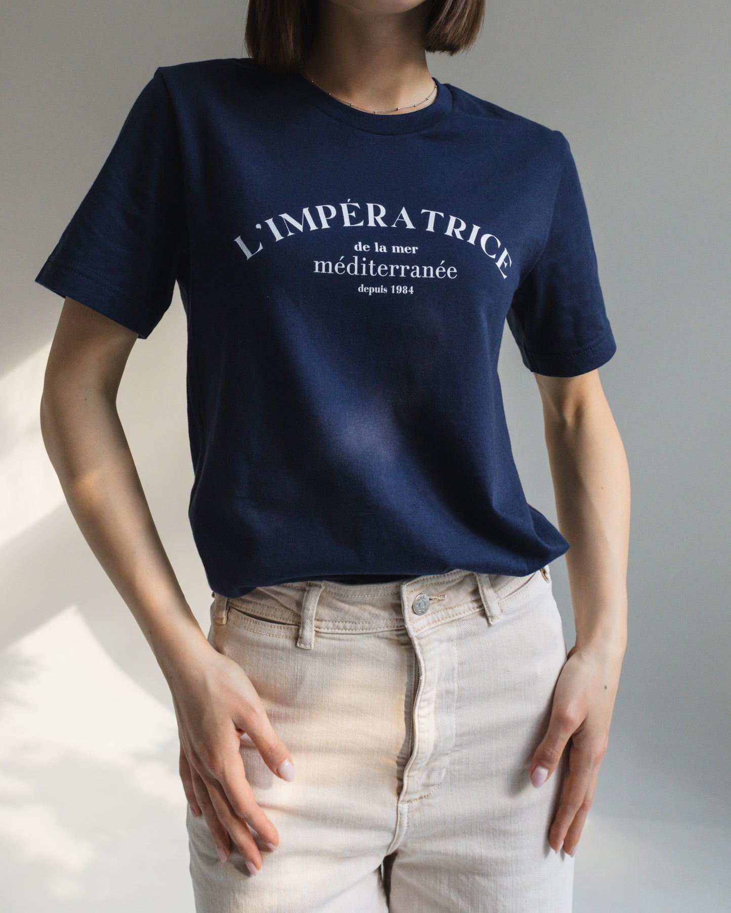 L’impératrice de la Mer Méditerranée T-Shirt – French Statement Unisex Tee