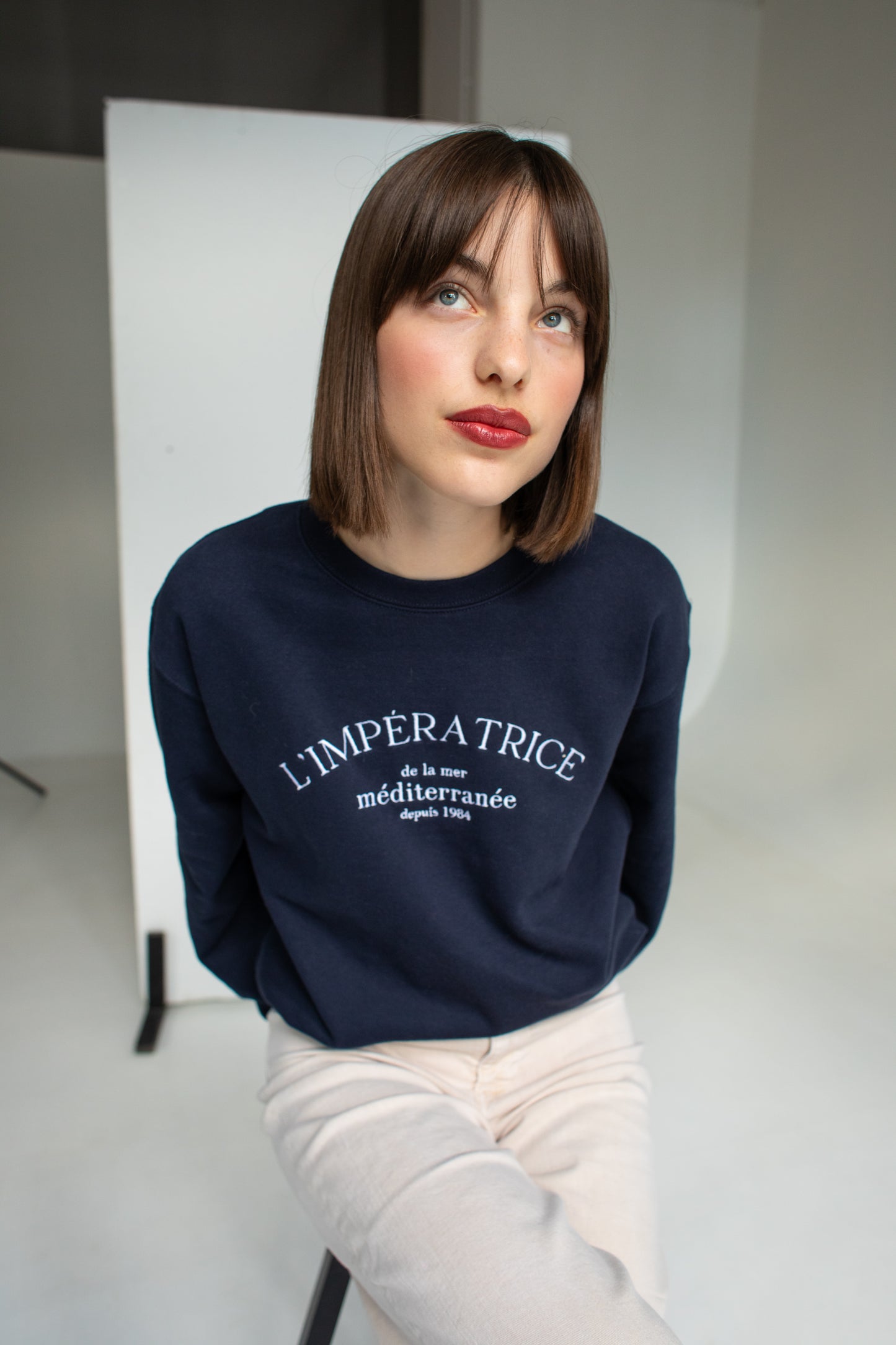 L’impératrice de la Mer Méditerranée Sweatshirt – Embroidered Premium Pullover