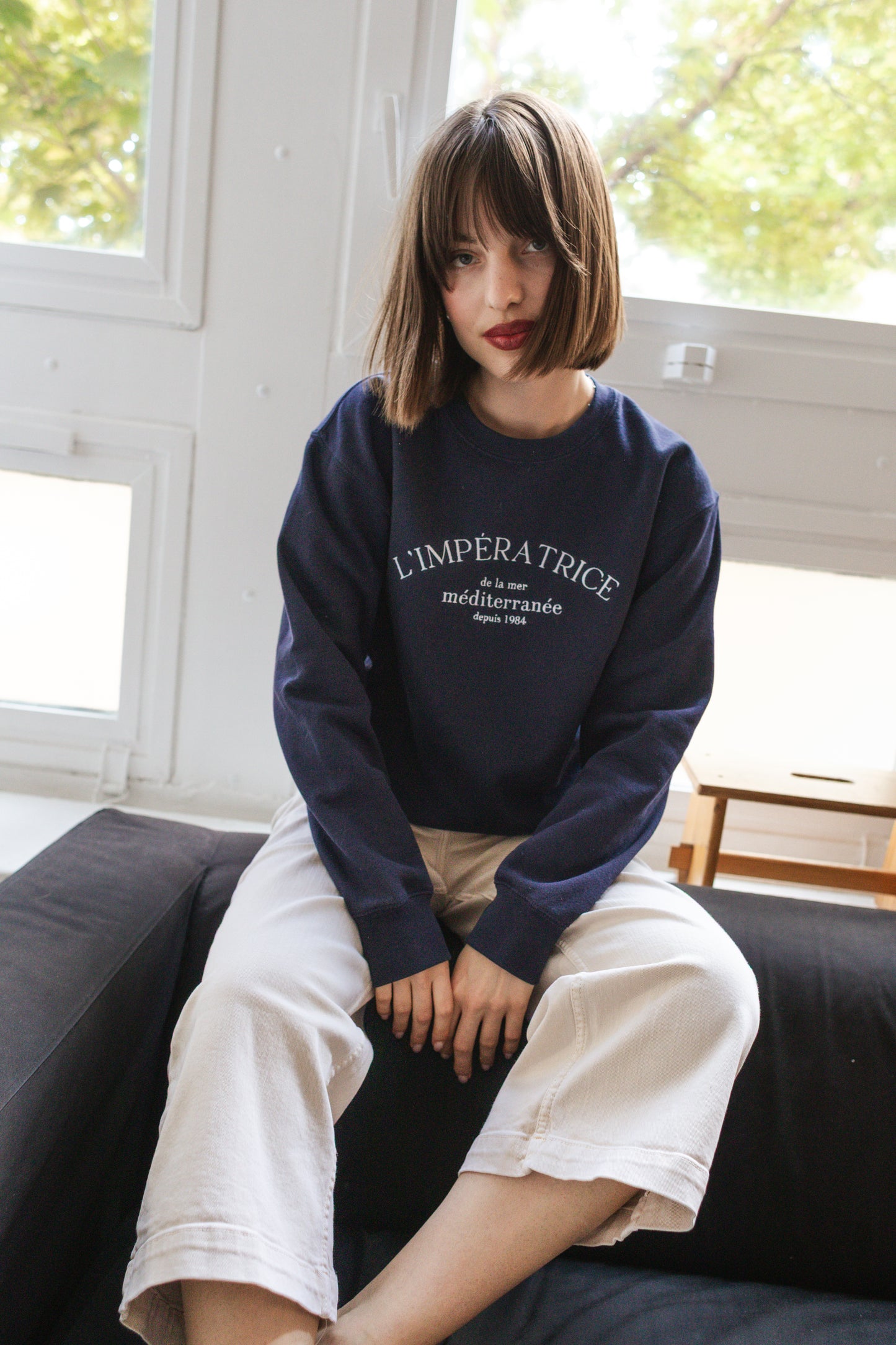 L’impératrice de la Mer Méditerranée Sweatshirt – Embroidered Premium Pullover