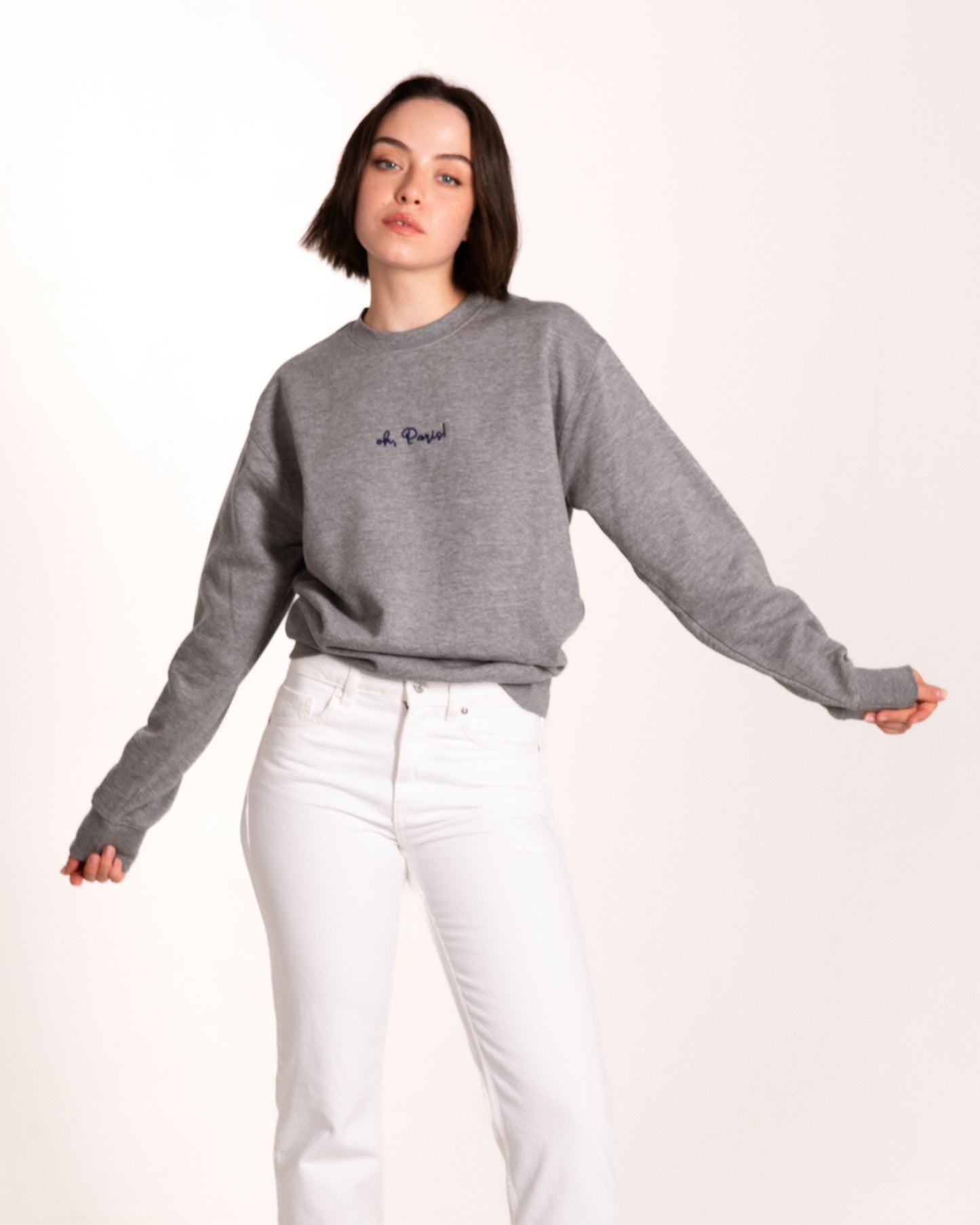Oh Paris Embroidered Sweatshirt