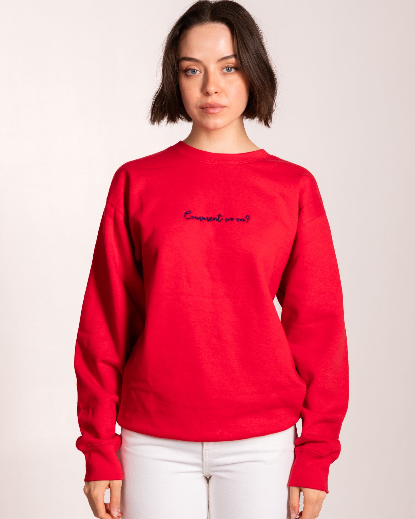 Comment ça va Embroidered Sweatshirt
