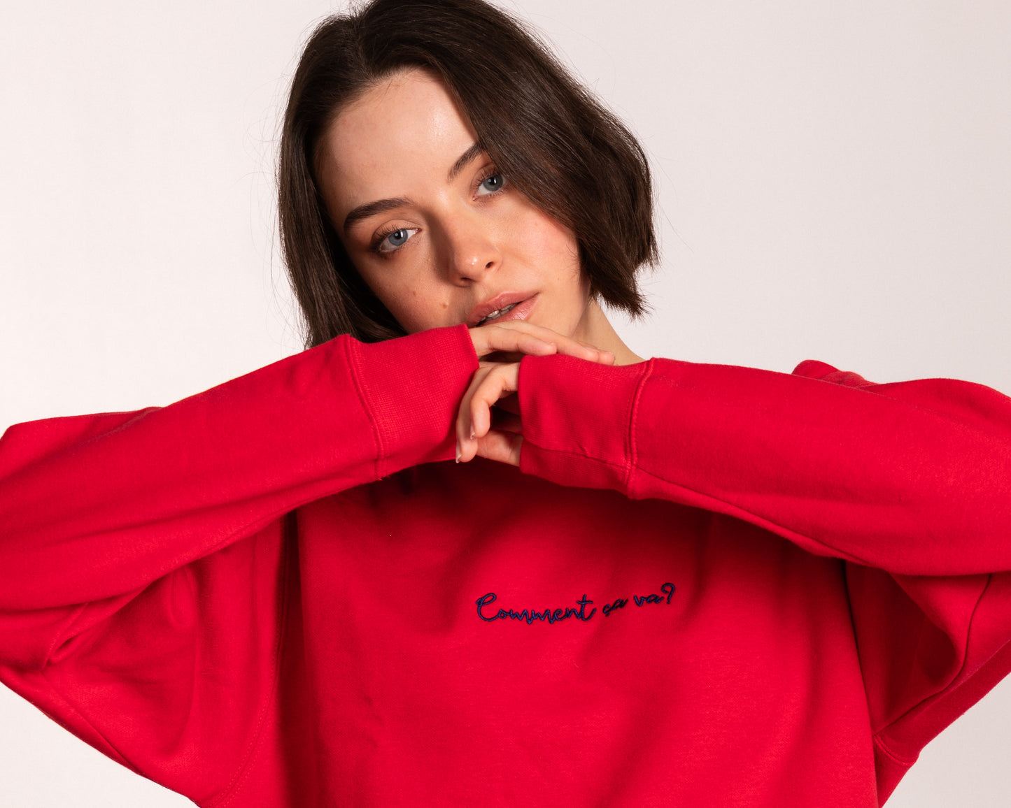 Comment ça va Embroidered Sweatshirt