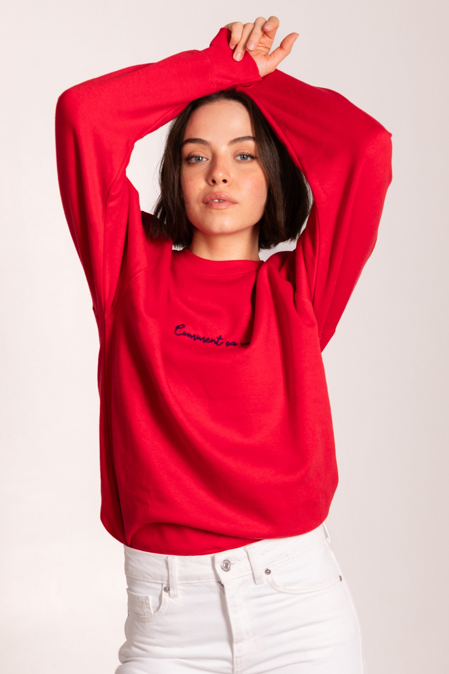 Comment ça va Embroidered Sweatshirt