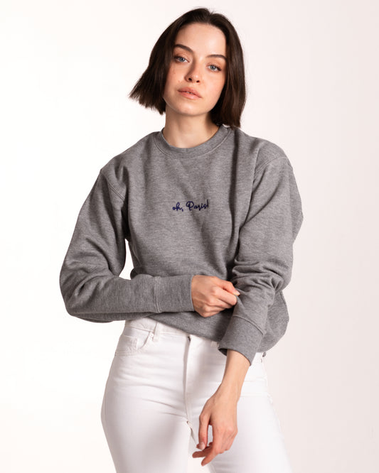 Oh Paris Embroidered Sweatshirt