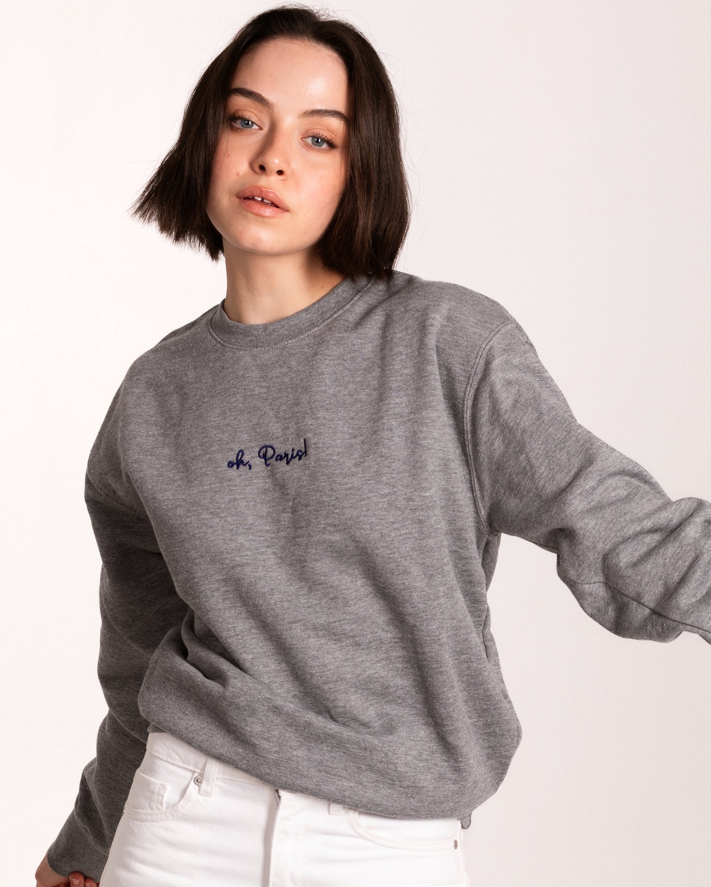 Oh Paris Embroidered Sweatshirt