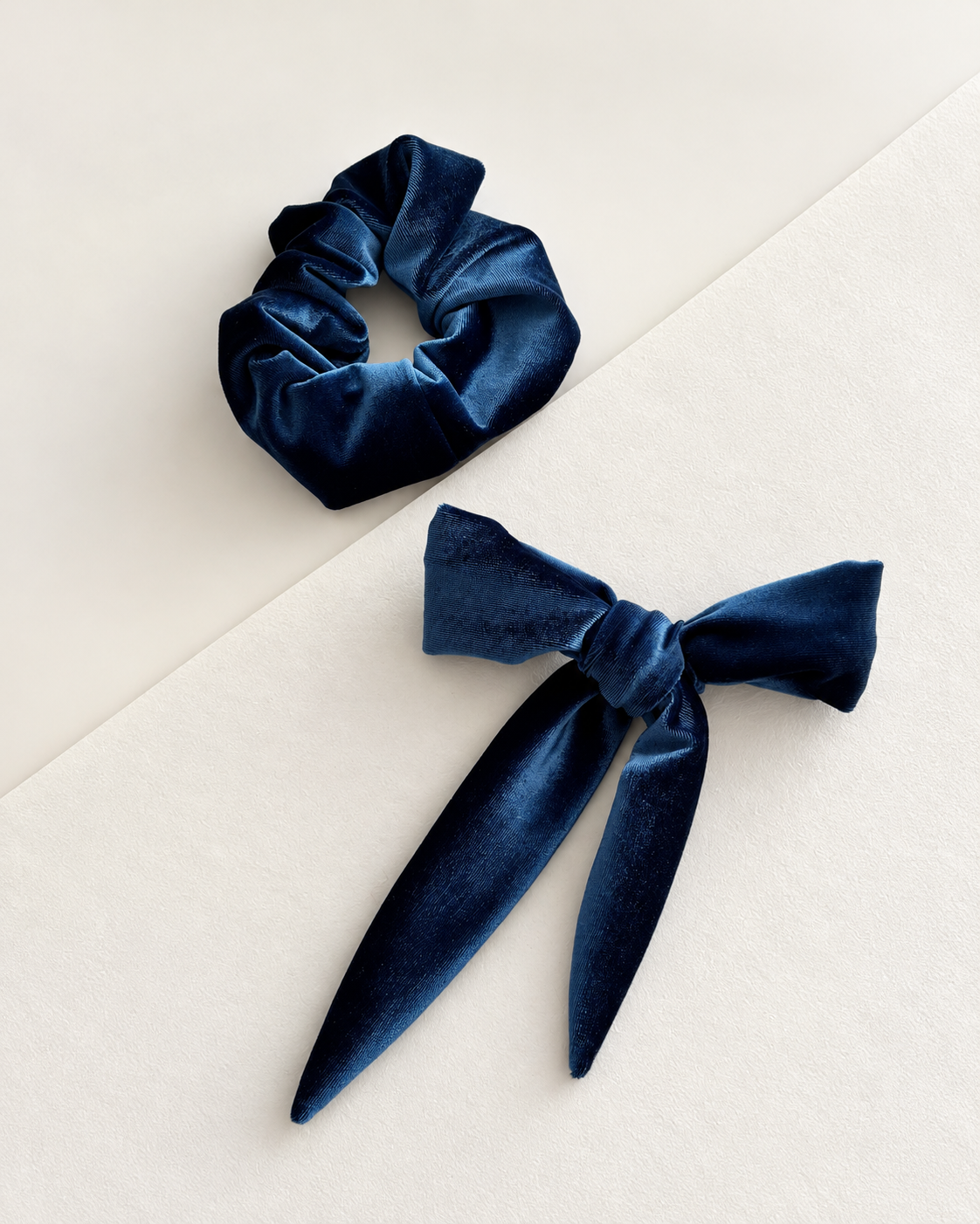 Royal Blue Velvet Scrunchie